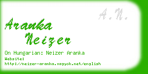 aranka neizer business card